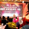Gubernur Sulsel Saat Menghadiri Malam Perayaan Hari Ulang Tahun (HUT) ke-49 dan Musyawarah Kerja Nasional (Mukernas) KKSS di Hotel Claro Makassar, Sabtu (15/11/2025).